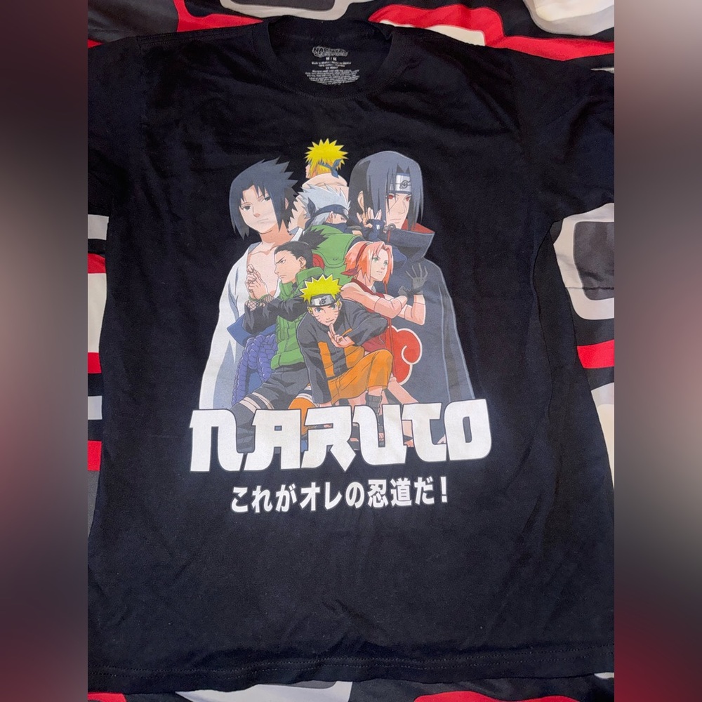 Naruto Black Graphic  T-Shirt